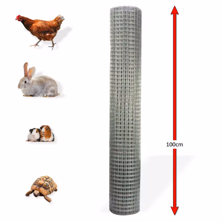 Rete metallica 4 angoli 19 mm 1,0 x 10 m