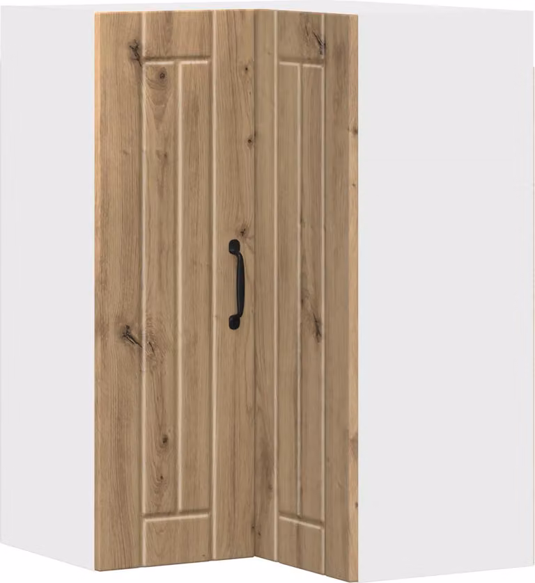 Mobile angolare per parete LUCCA Rovere Artigianale