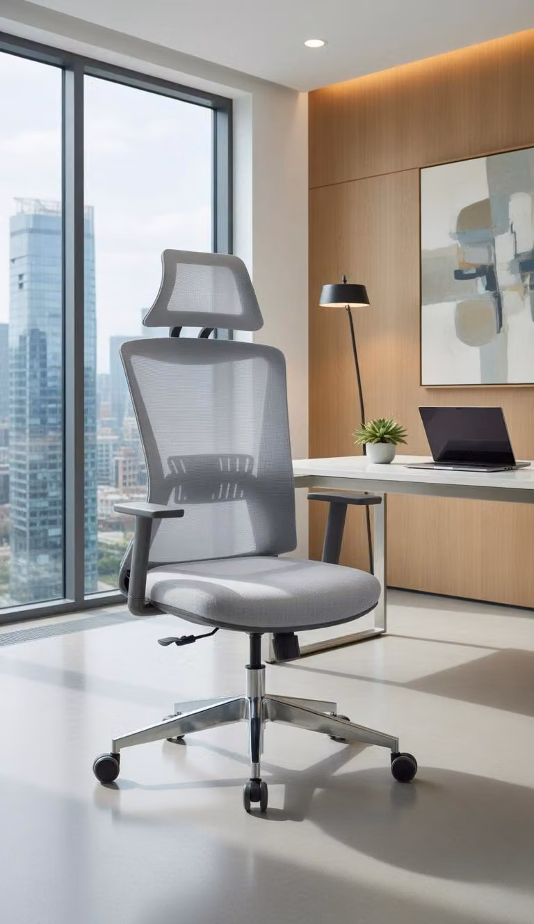 Sedia da ufficio regolabile in altezza per una seduta ergonomica e confortevole