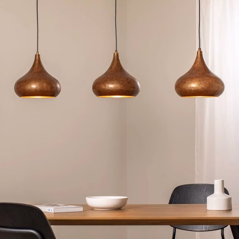 Lampada a sospensione Muba Opviq, dimmerabile, Bronzo / Ottone antico, Soggiorno / Sala da pranzo, Metallo, Lampada a sospensione
