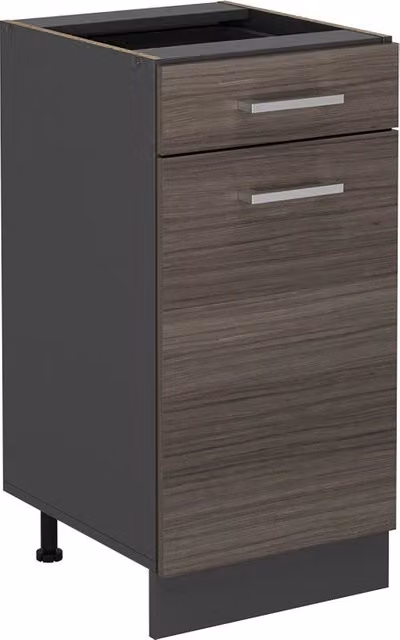 Mobiletto base per cucina Vicco R-Line Grigio e Antracite L: 40 cm – 1