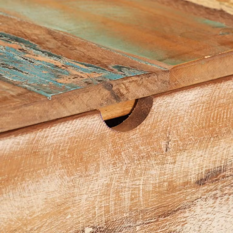 Comodino con specchio 112x45x76 cm in legno massiccio antico