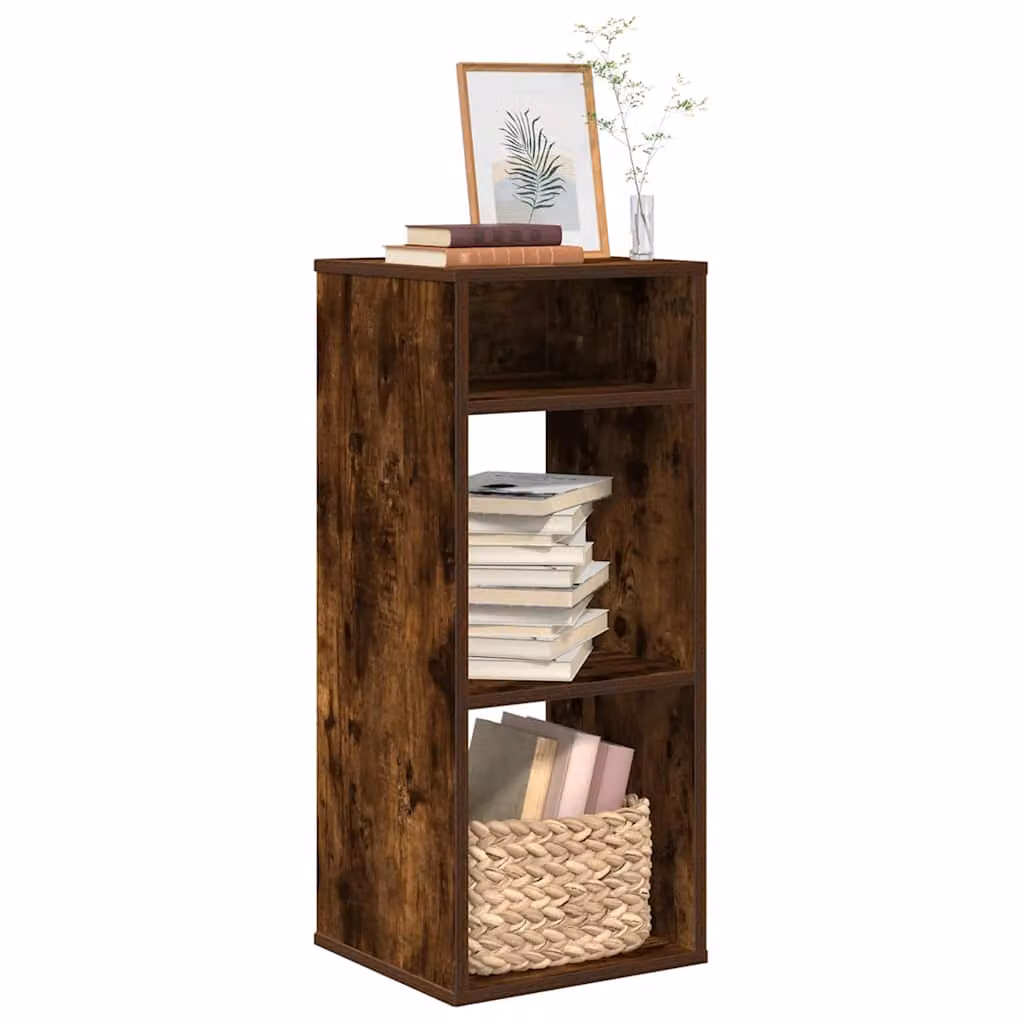 Libreria moderna vidaXL in legno color rovere marrone, L 34 cm, P 31 cm, H 80 cm
