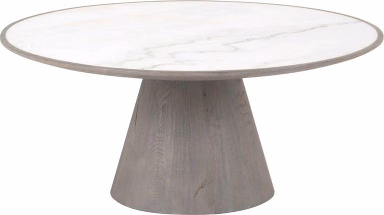 Signature - Tavolino in rovere e marmo L80 cm - MAFRA