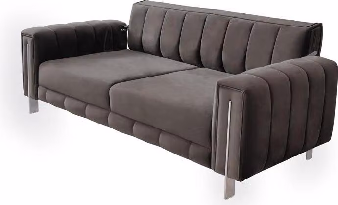 Luxus Sofa Set Couchgarnitur Sofa 3 sitzer Sessel Grün Grau Wohnzimmer
