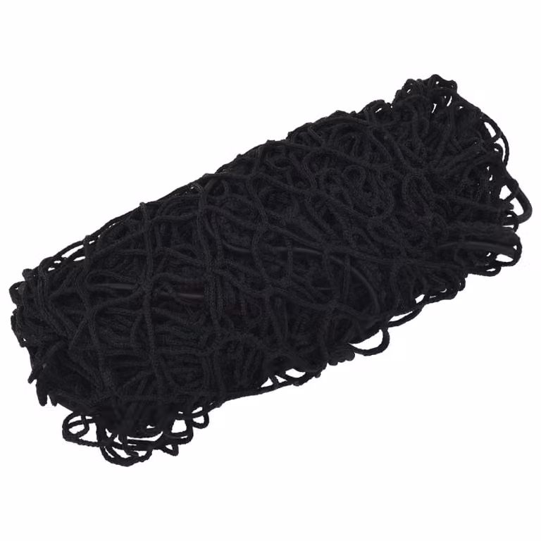 Rete per Rimorchio con Corda Elastica Nero 4x3 m in PP