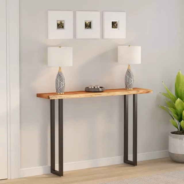 Dessus de table 180x30x2,5 cm rectangulaire bois massif acacia