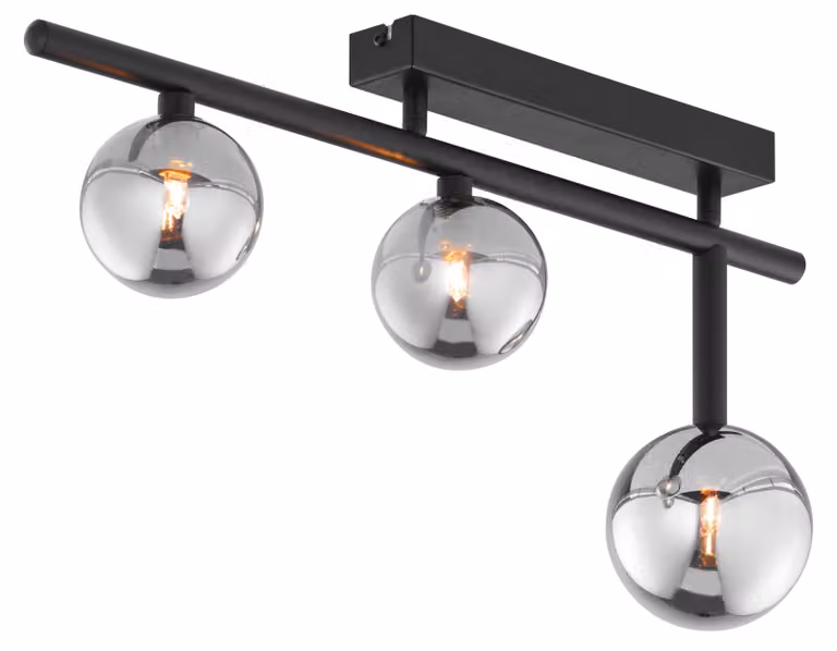 Lampada a sospensione NEPTUN nera 3xG9x8W in metallo, dimensioni: 30x61x12 cm, IP20 Jupiter
