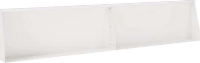 Set di 2 aiuole rialzate vidaXL in acciaio bianco per giardino e prato, L 100 x P 40 x H 12 cm