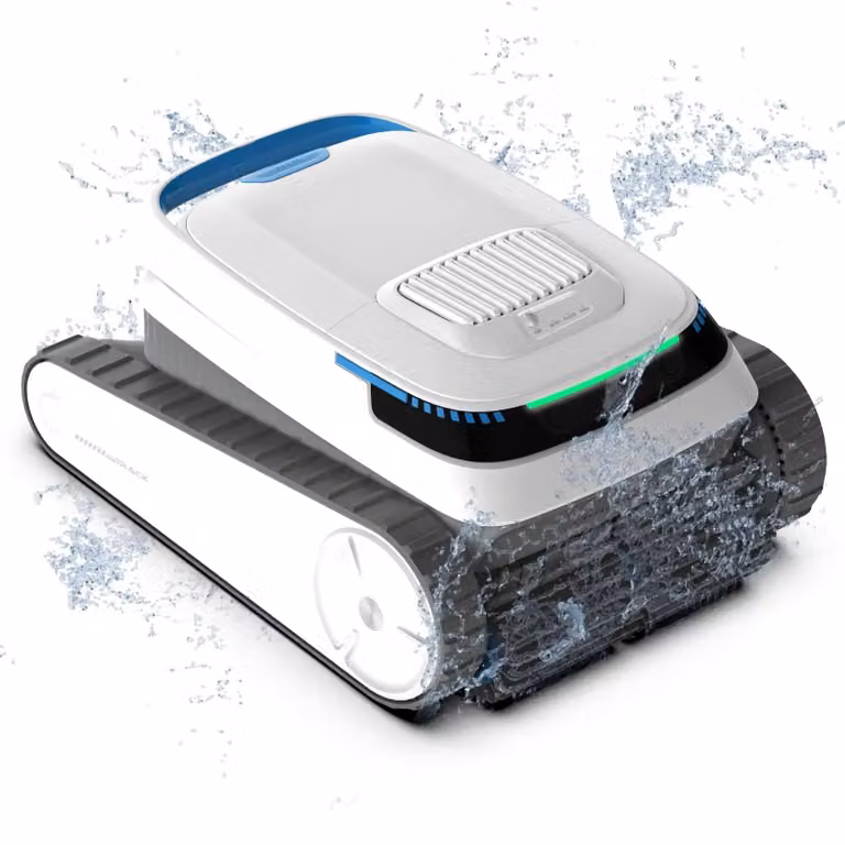 Robot da piscina automatico - TBPC20. Aspirapolvere per piscine - Senza fili - Capacità di arrampicarsi sulle pareti - Navigazione automatica - Autonomia di 120 minuti - Grado di protezione IP68 - Adatto per fondo, pareti e linea di galleggiamento