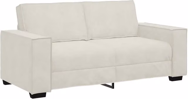 Divano | Divano da soggiorno | Sofa a 2 Posti crema 180x78x84 cm in Velluto