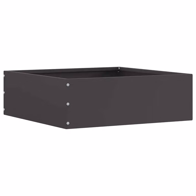 Bordura per prato vidaXL in acciaio nero L/P/H: 40 x 40 x 13 cm