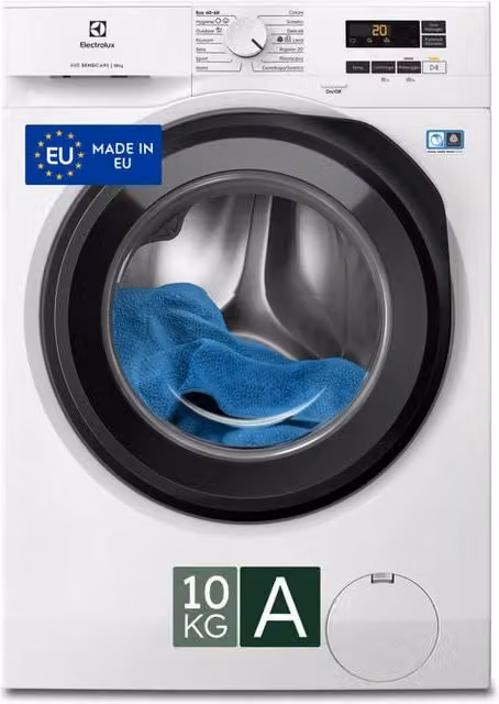 Electrolux EW6FCH210G Lavatrice Serie 600 SensiCare Carica Frontale 10 kg 1400 rpm Classe A Bianco e Grigio