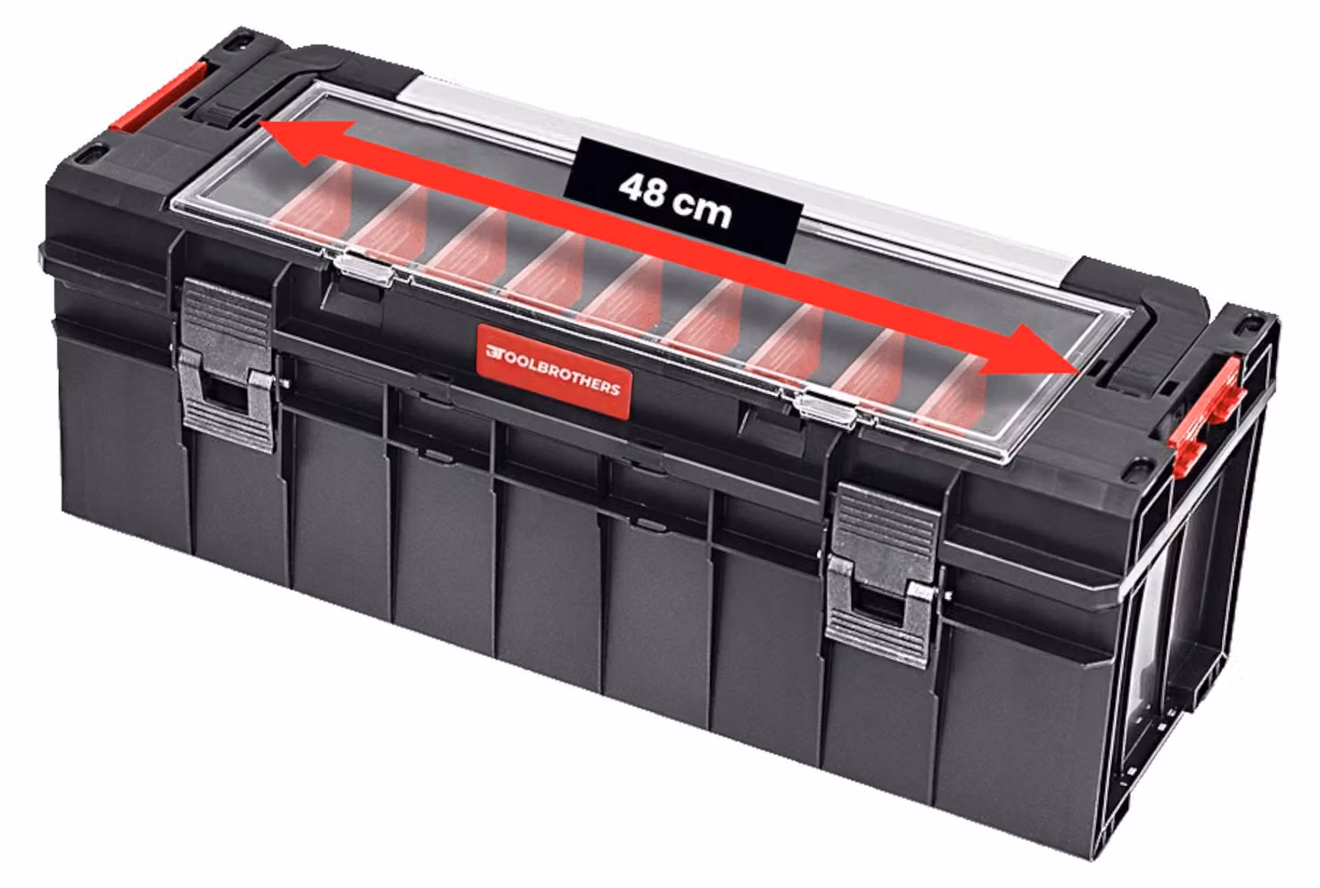 Toolbrothers RHINO Slim Valigia portautensili ECO Handling+ Xtra Long 29 l IP54 + vassoio portautensili