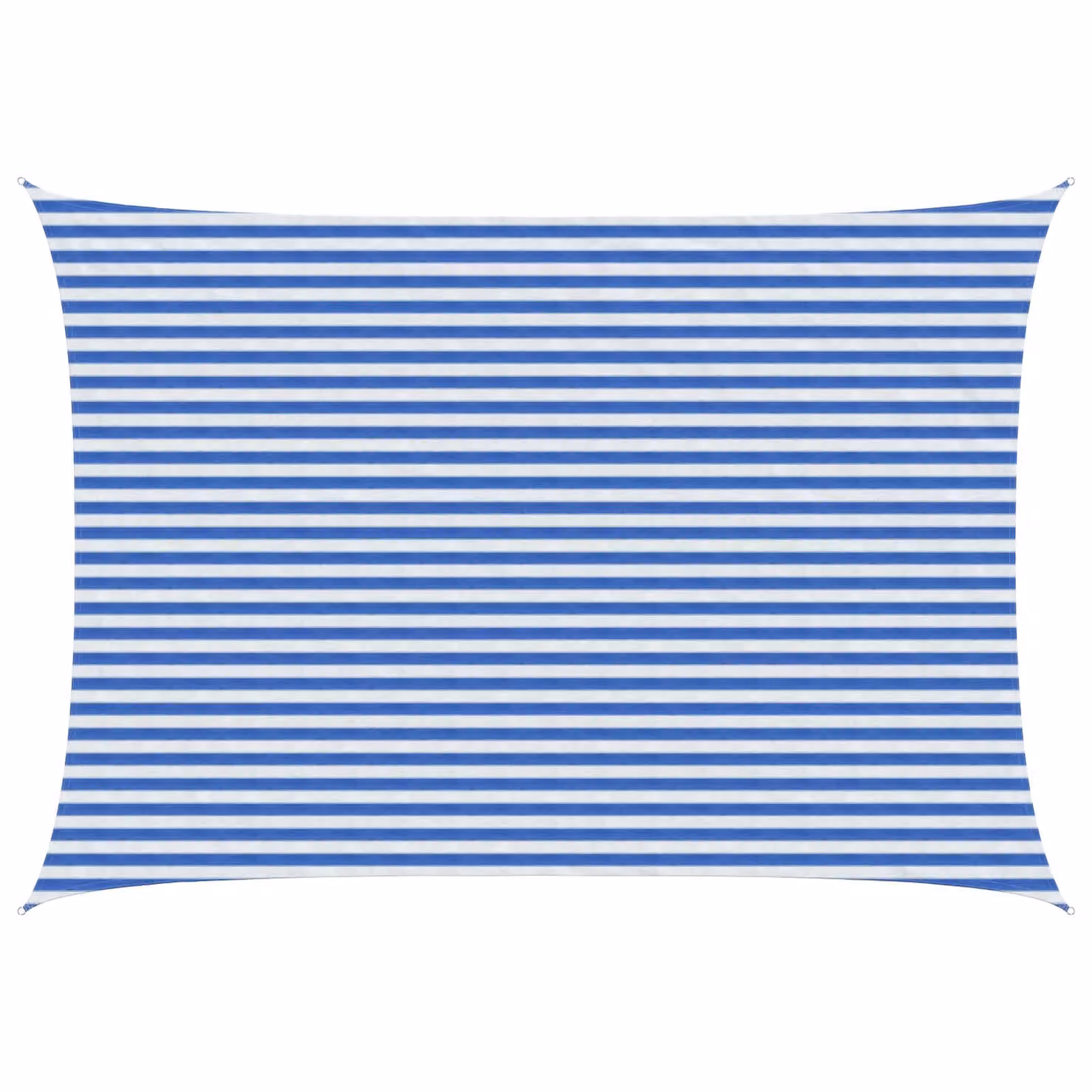 Telo Ombra Rettangolare vidaXL in HDPE Blu e Bianco 3,5 x 4,5 m