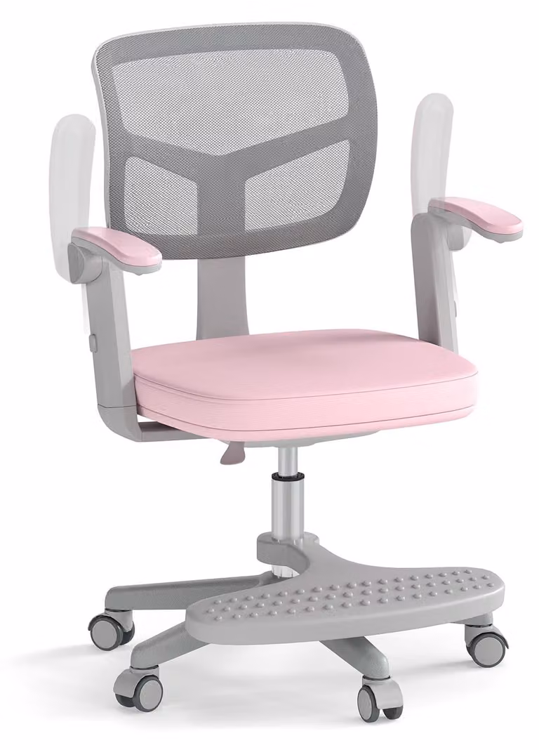 Sedia da scrivania per bambini FANTASK, sedia girevole regolabile in altezza, ergonomica
