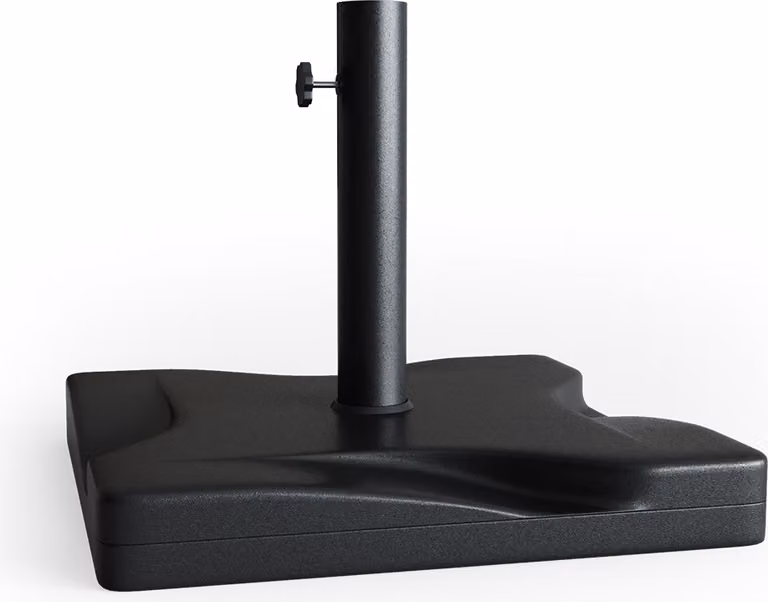 Supporto per ombrellone OK-Living Nero 42 x 42 cm, Model 31137