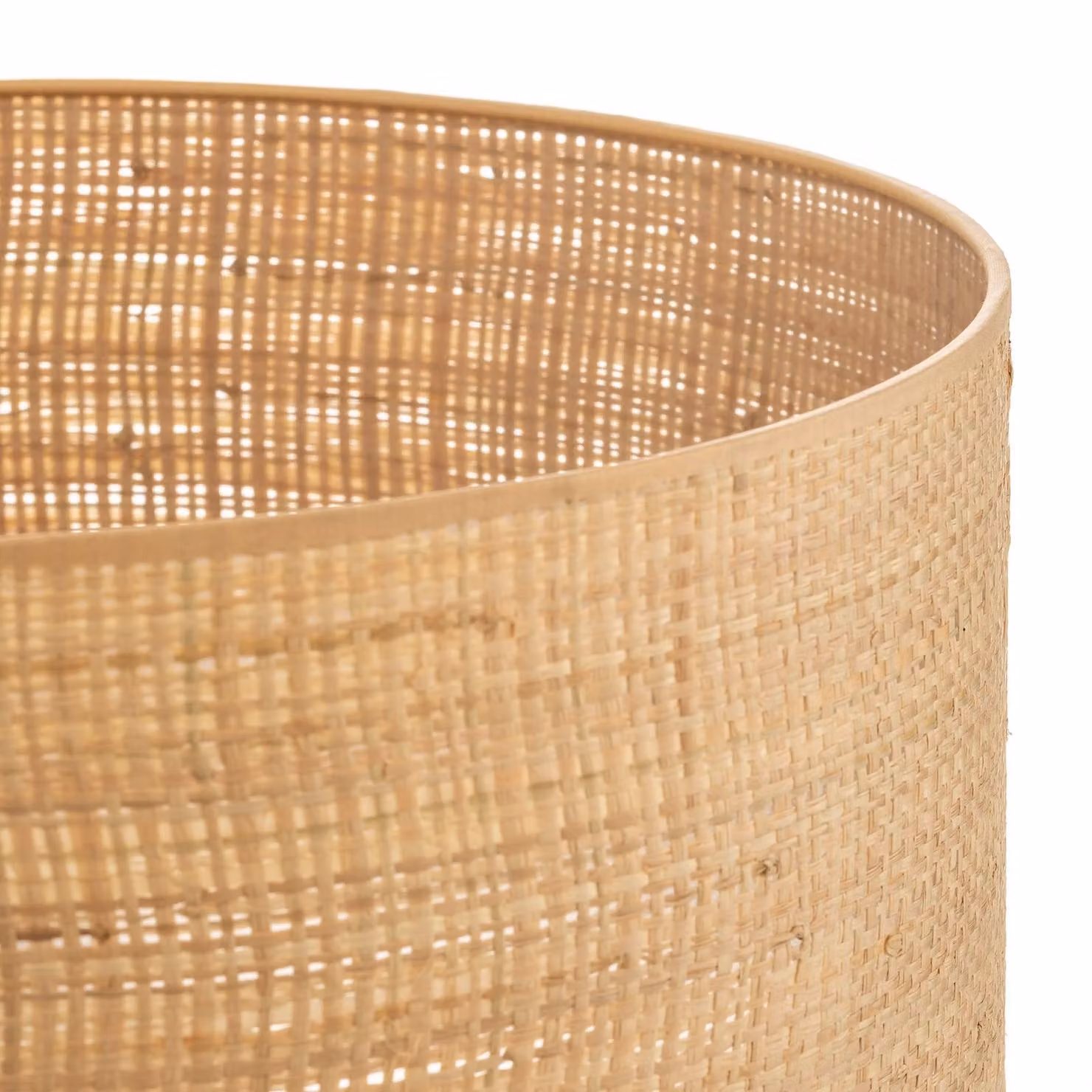 Paralume Abba E27 Ø40/altezza 20 cm, rattan HELAM, Legno chiaro, Legno