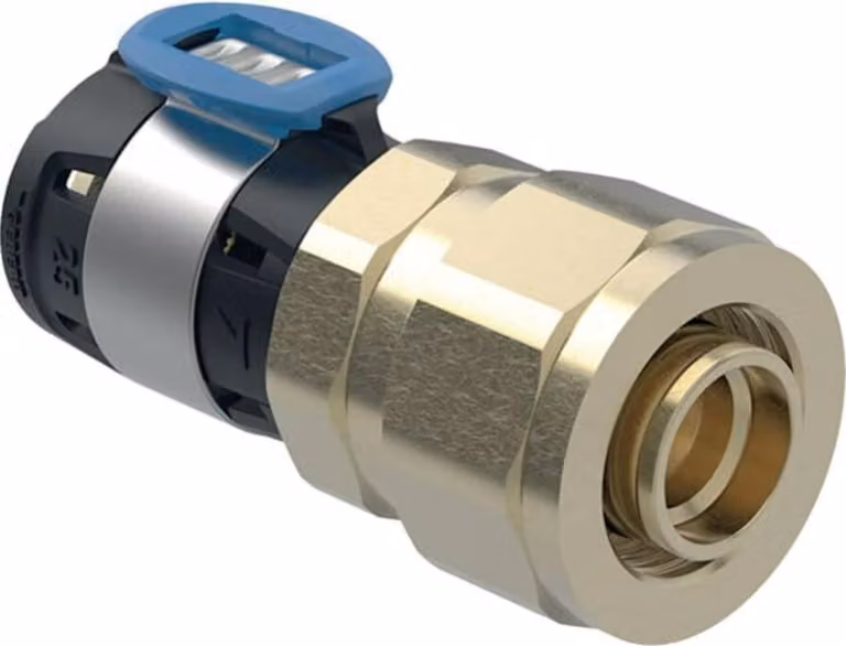 Geberit FlowFit transizione con connessione a vite per tubi PEX SiBr d20-16/20