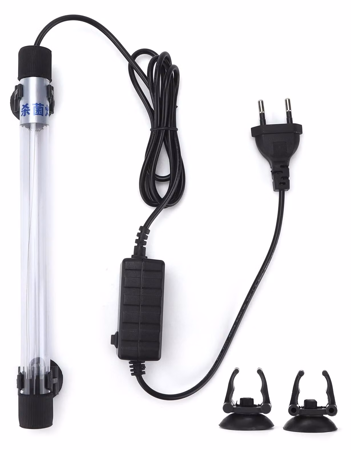 Lampada sommergibile per acquari con luce pulita, sterilizzatore UV, lampada per alghe verdi per acquari, laghetto, spina UE, 220-240 V, 11 W