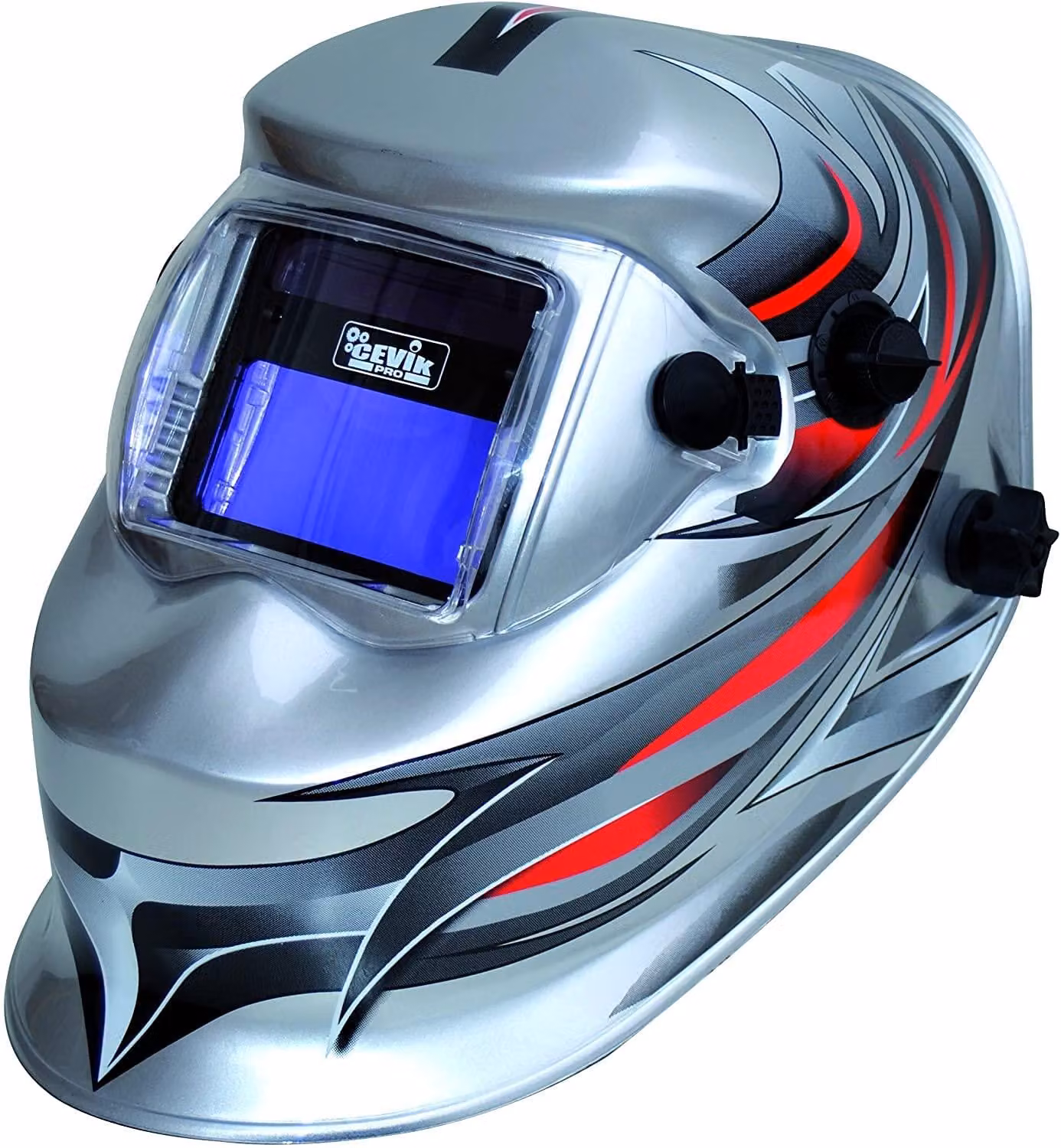 Casco automatico per saldatura professionale - Oscuramento automatico DIN 9/13 - Maschera per saldatura con campo visivo di 92x35 mm