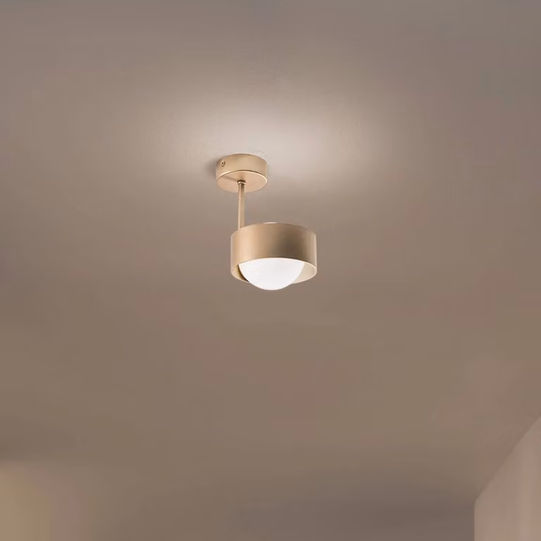 Plafoniera soffitto Mado Argon, dimmerabile, Ottone / Oro, Soggiorno / Sala da pranzo, Metallo, Moderno, Plafoniera