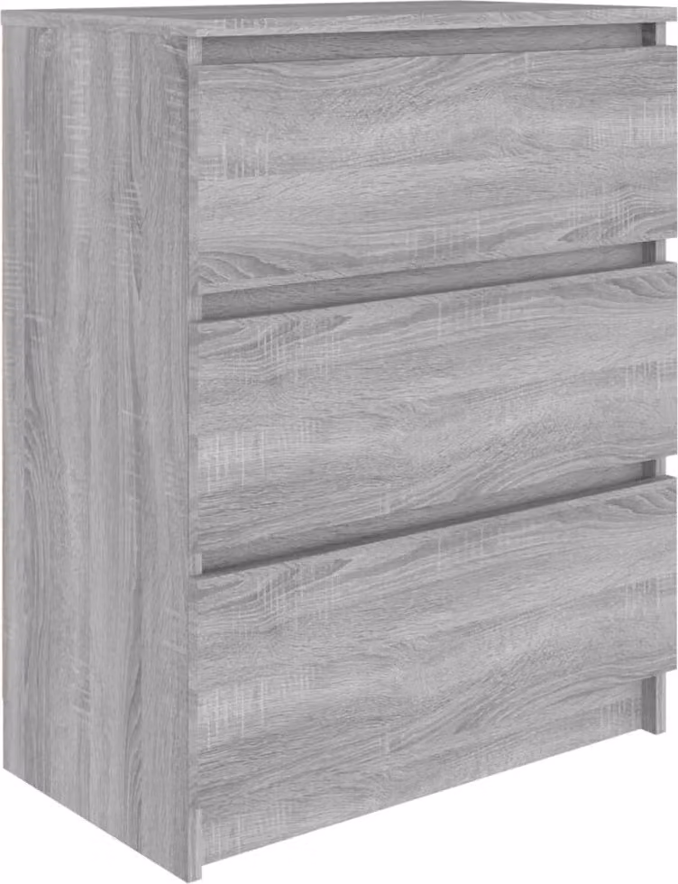 Credenza Grigio Sonoma 60x35x76 cm in Legno Multistrato