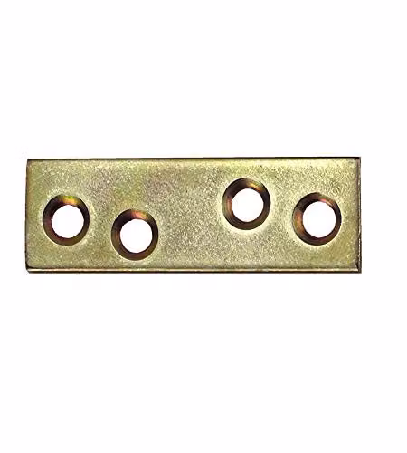 Lastrine diritte 120 x 18 mm. - zincate giallo - 4 pz.