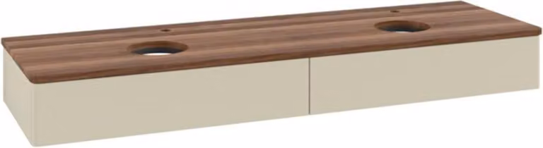 V&B Mobiletto senza struttura frontale, con illuminazione Antao 160x50cm, HL, WBP w. wal, si Gr m Lac
