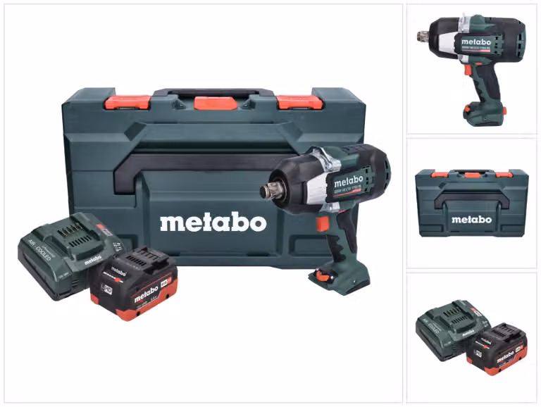 Metabo SSW 18 LTX 1750 BL avvitatore a impulsi a batteria 18 V 1750 Nm 3/4" brushless + 1x batteria ricaricabile 5,5 Ah + caricatore + metaBOX