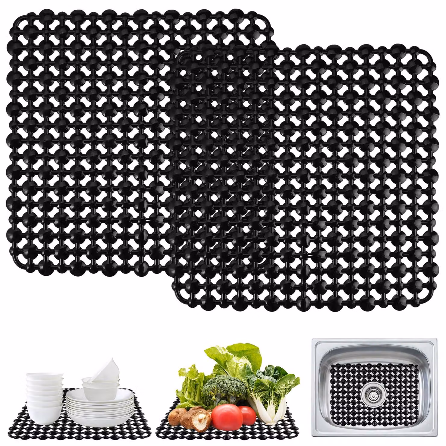 Accessori per la cucina: tappetini per lavello – flessibili e resistenti al calore – per lavelli da cucina