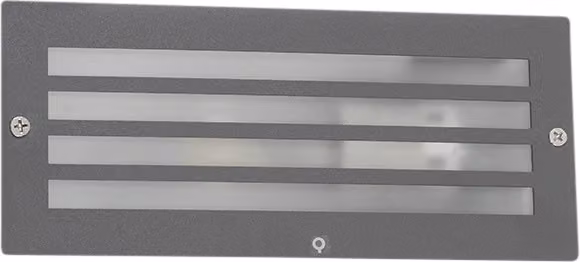 Lampada da incasso moderna grigio scuro IP44 Hurricane
