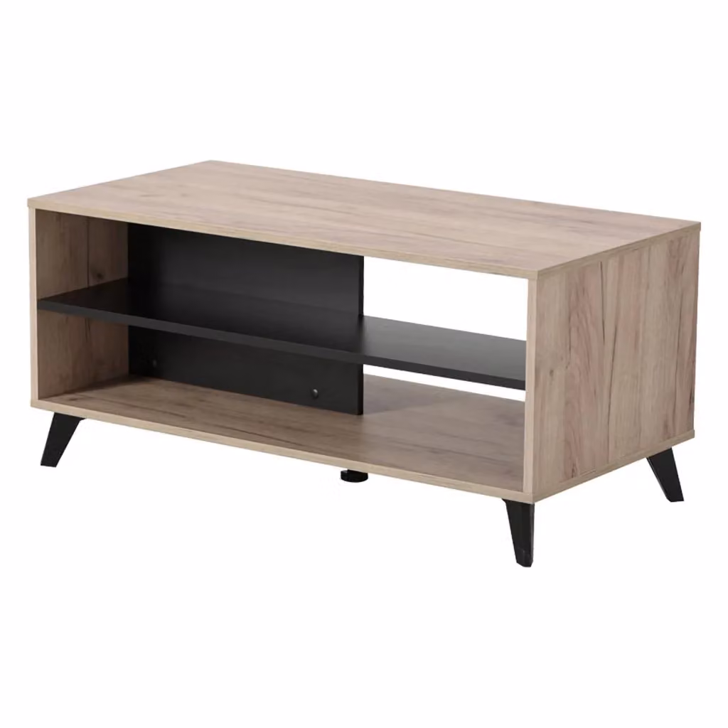 Tavolino da salotto Priola DMORA in legno marrone rovere, L: 101.5 cm, P: 50 cm, H: 47 cm – 2