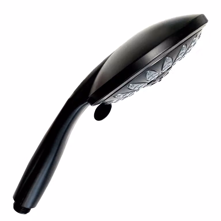 Doccetta Ø15 cm nera | Doccetta in ABS | Doccetta con 5 tipi di getto