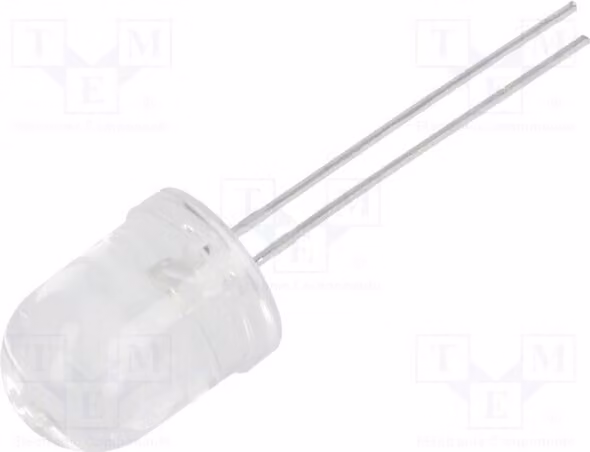 1x LED LL-1004WC2D-W5-3SD, diodo LED a foro passante, 10mm, 11000÷18000 mcd, bianco neutro, angolo di emissione 30°, 10mm