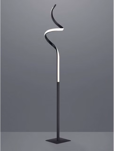 Piantana LED Trio Leuchten Course con tecnologia Touch e Dimmerabile, Colore Nero, Altezza: 145 cm