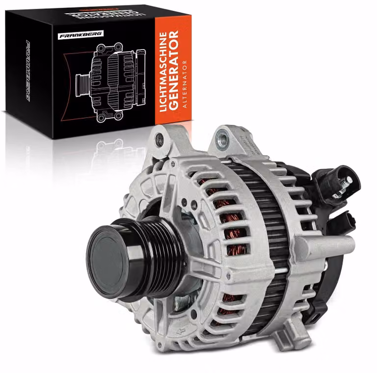 Generatore di corrente da 180A, 12V, con 6 scanalature e puleggia di libera rotazione, per veicoli diesel