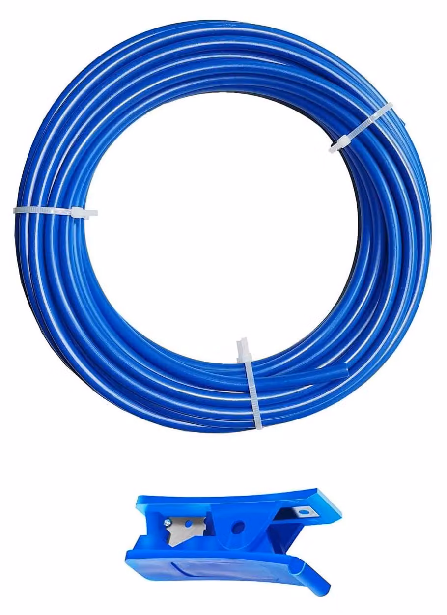 Tubo per frigorifero da 20 metri - Tubo sicuro per alimenti - Tubo per filtro dell'acqua - Tubo per osmosi inversa - Senza perdite - Tecnologia a innesto rapido - Tubo per acqua
