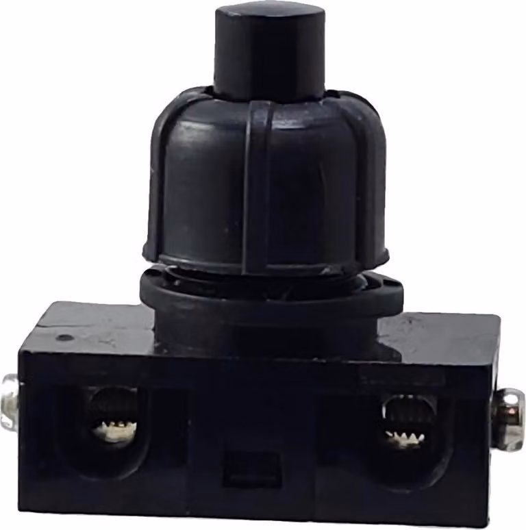 Interruttore a pressione con attacco a vite per lampade 250 V 2 A Bianco o nero 1 pezzo Nero