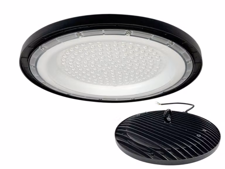 Lampada UFO industriale a LED High Bay 100W 4000K 12000lm IP65 per capannone