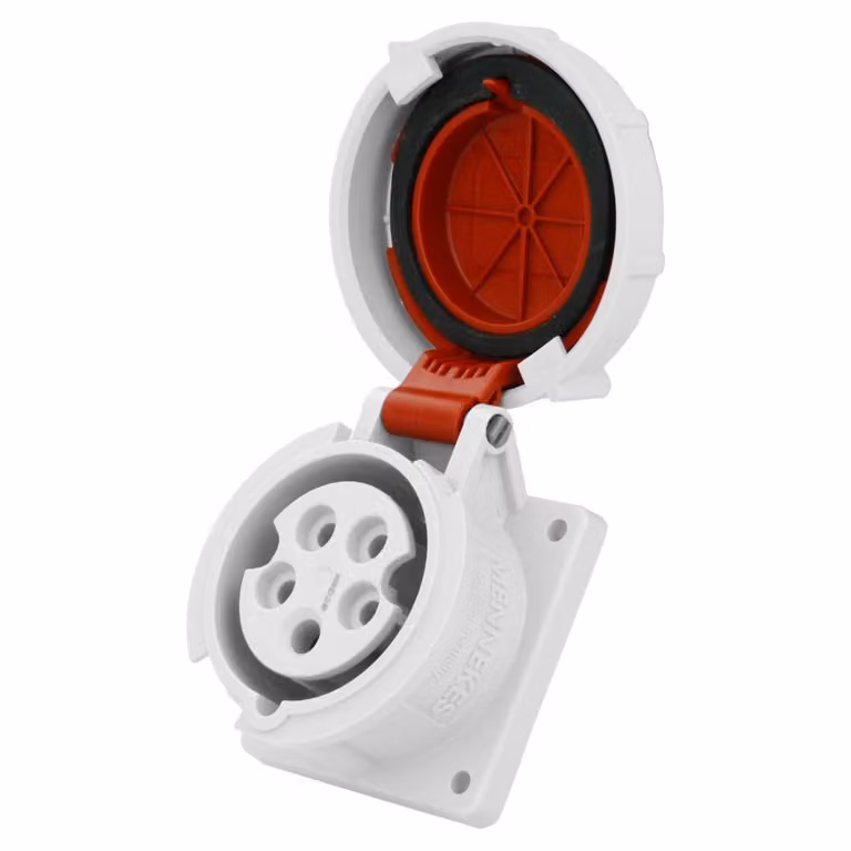 Mennekes Presa CEE da incasso 16A 5p 400V IP67 di tipo diritto 228A Presa da superficie