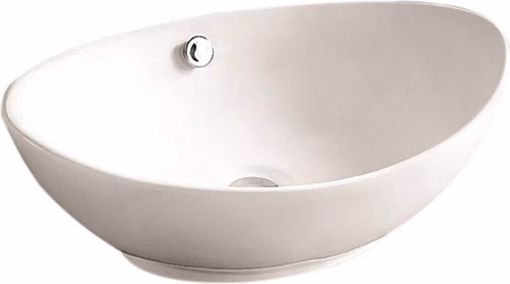 Beitz & Walz AqvaVetroceramica Vasca da appoggio 58 cm bianca