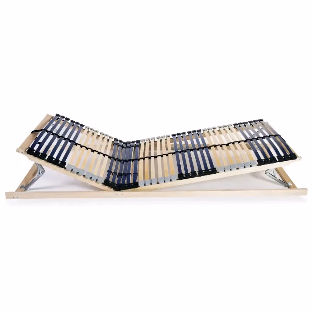 Rete a Doghe vidaXL con 7 Zone di Supporto e 42 Doghe in Legno di Faggio e Betulla, L: 200 cm, L: 80 cm – 2