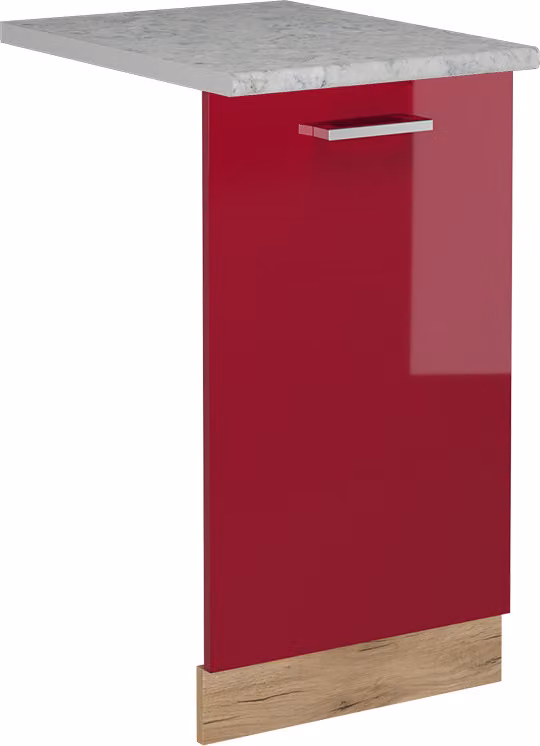 Pannello frontale della lavastoviglie Vicco R-Line Rosso lucido 45 cm , PL Marmo, Model 54948