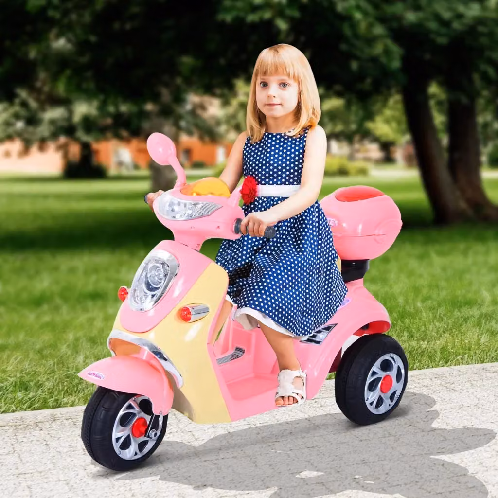 Moto Elettrica per Bambini Benzoni Rosa con Batteria Ricaricabile e Luci e Suoni – 2