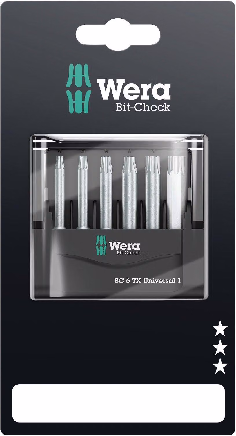 Wera Bit-Check 6 TX Universal 1 SB