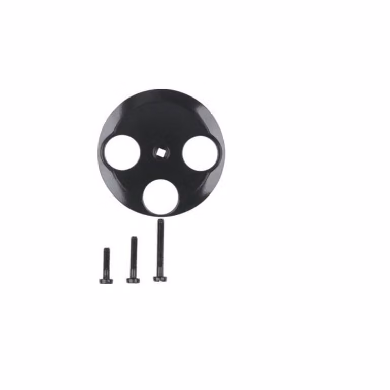 Piastra centrale Berker nera per presa antenna a 3 fori 106421