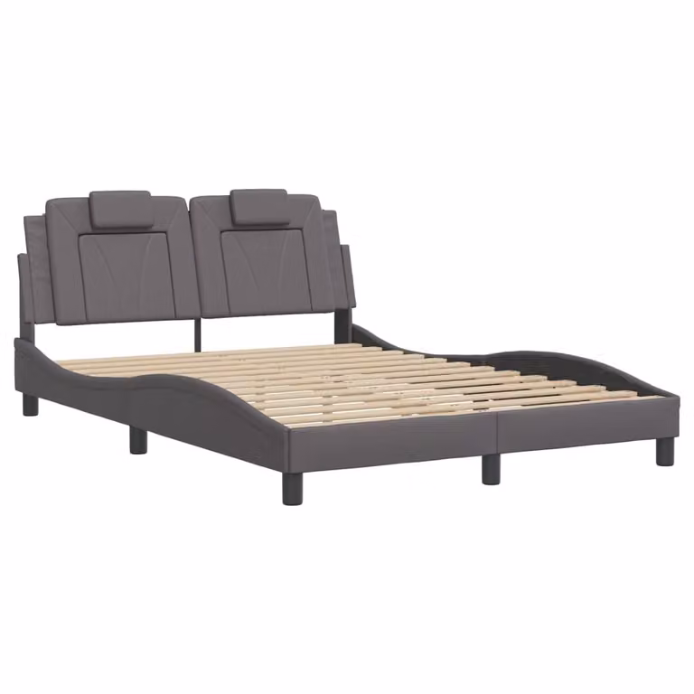 Giroletto Viana senza Materasso Crema 140x190 cm in Pelle finta