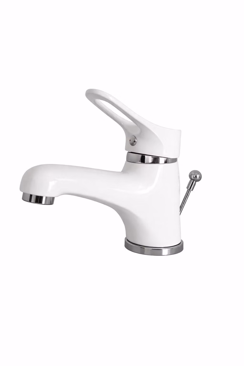 Rubinetto per lavabo da bagno, rubinetto bianco