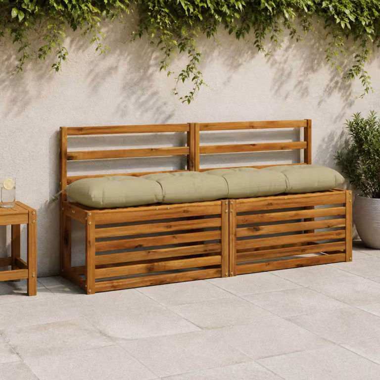 vidaXL Cuscino per panchina VIANEN Verde, 140 x 140 x 12 cm, 100% Poliestere